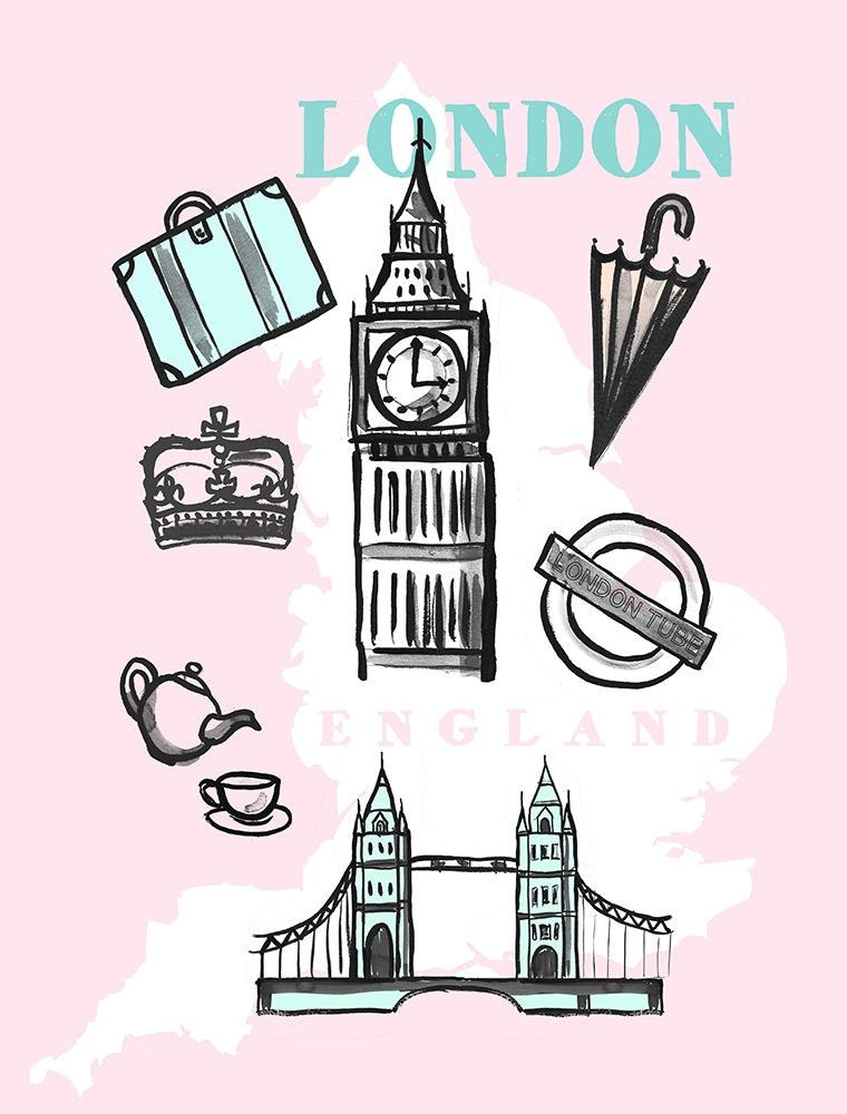 Pastel London art print by Bella Dos Santos for $57.95 CAD