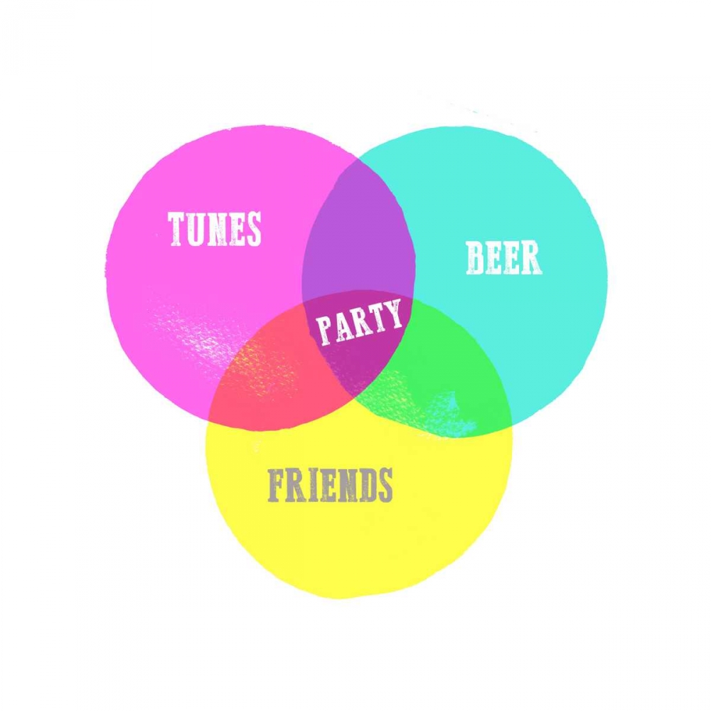 Venn Party Diagram art print by Bella Dos Santos for $57.95 CAD