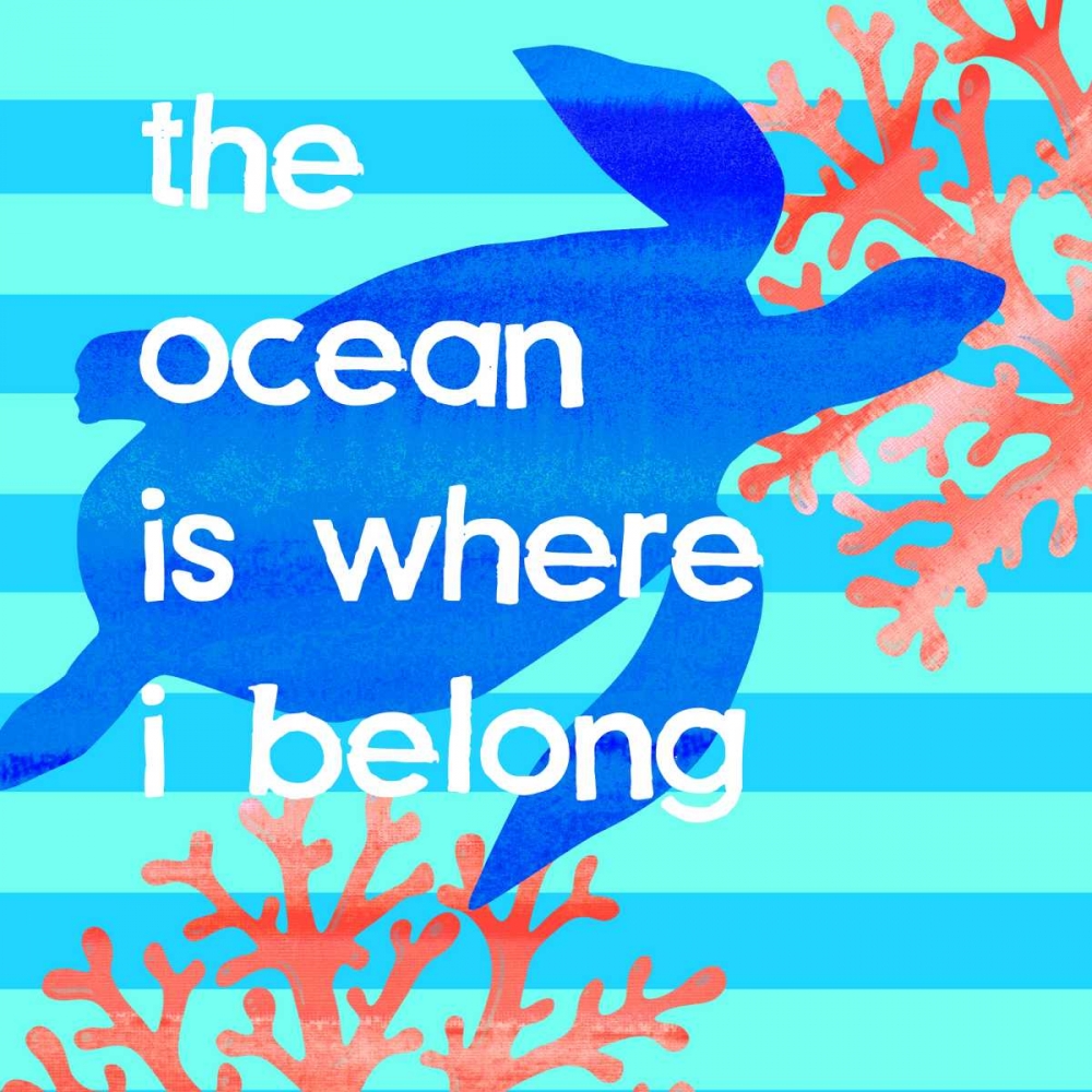 The Ocean is Where I Belong art print by Bella Dos Santos for $57.95 CAD