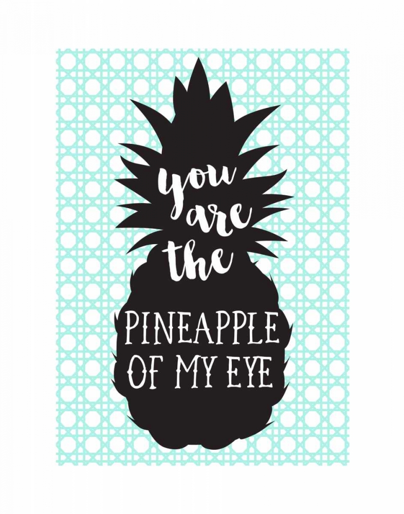 Pineapple of My Eye Aqua art print by Bella Dos Santos for $57.95 CAD
