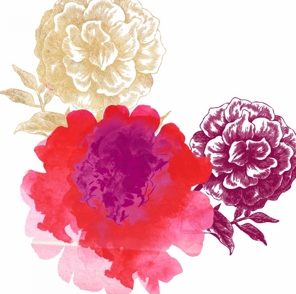 Happy Garden Reds art print by Bella Dos Santos for $57.95 CAD