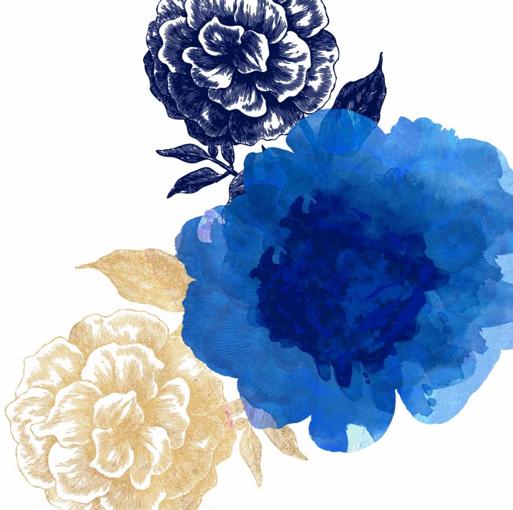 Happy Garden Blue art print by Bella Dos Santos for $57.95 CAD