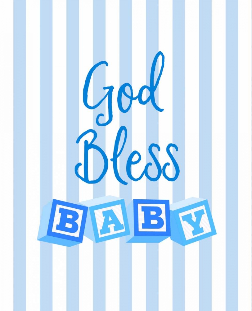 God Bless Baby Blue art print by Bella Dos Santos for $57.95 CAD