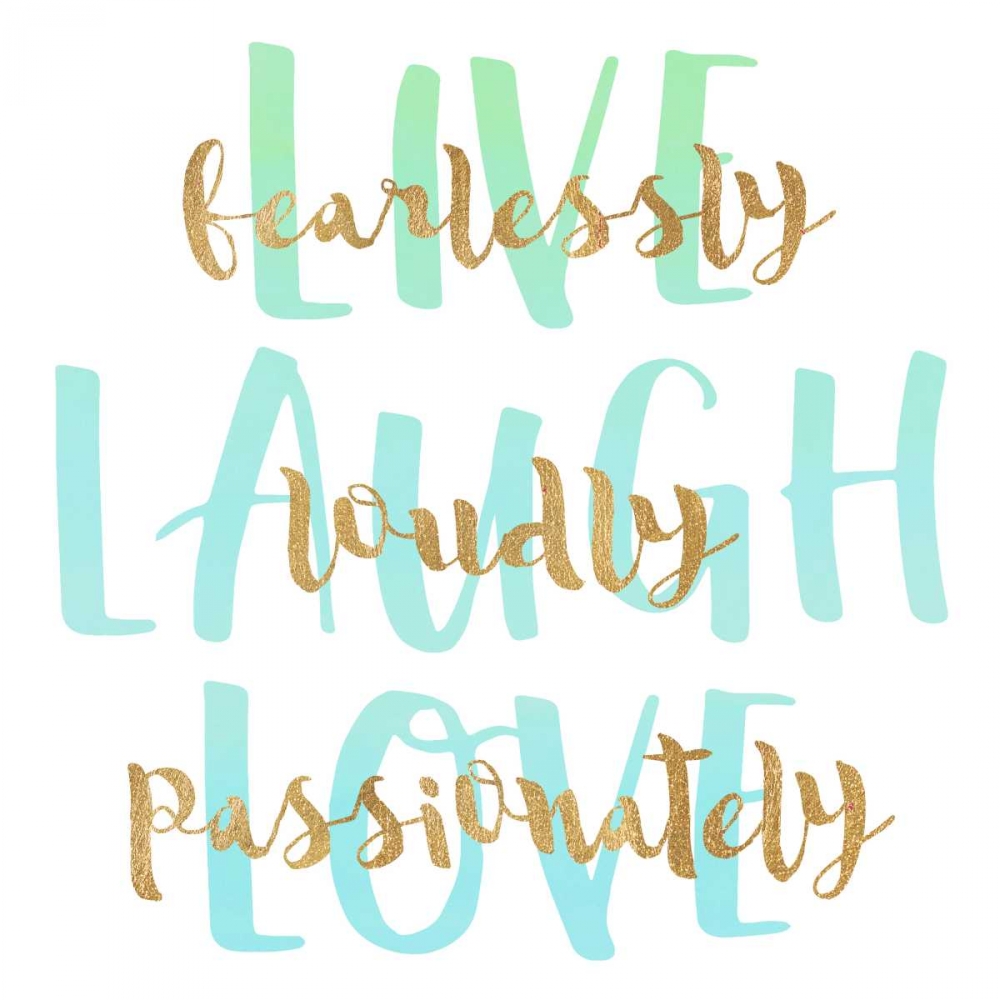 Live, Laugh, Love art print by Bella Dos Santos for $57.95 CAD
