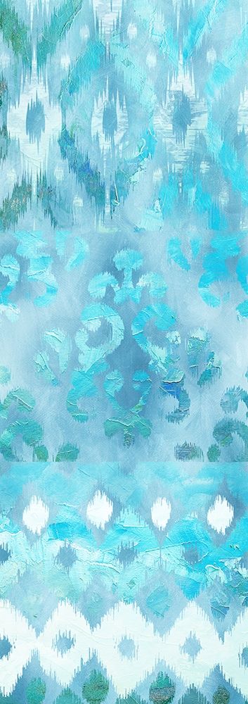 Blue Silk Ikat 3 art print by Bella Dos Santos for $57.95 CAD