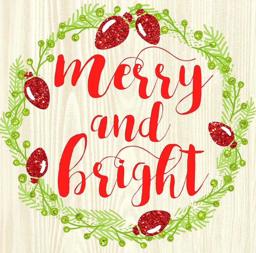 Merry And Bright art print by Bella Dos Santos for $57.95 CAD