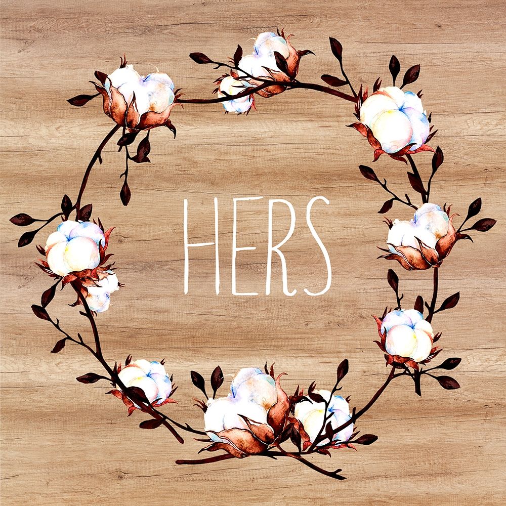 Hers, Cotton Wreath art print by Bella Dos Santos for $57.95 CAD
