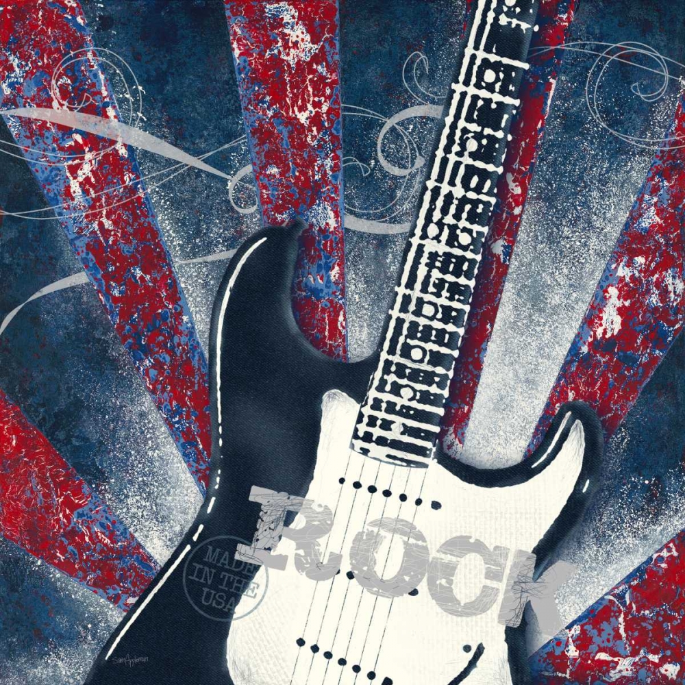 Rock Guitar art print by Sam Appleman for $57.95 CAD