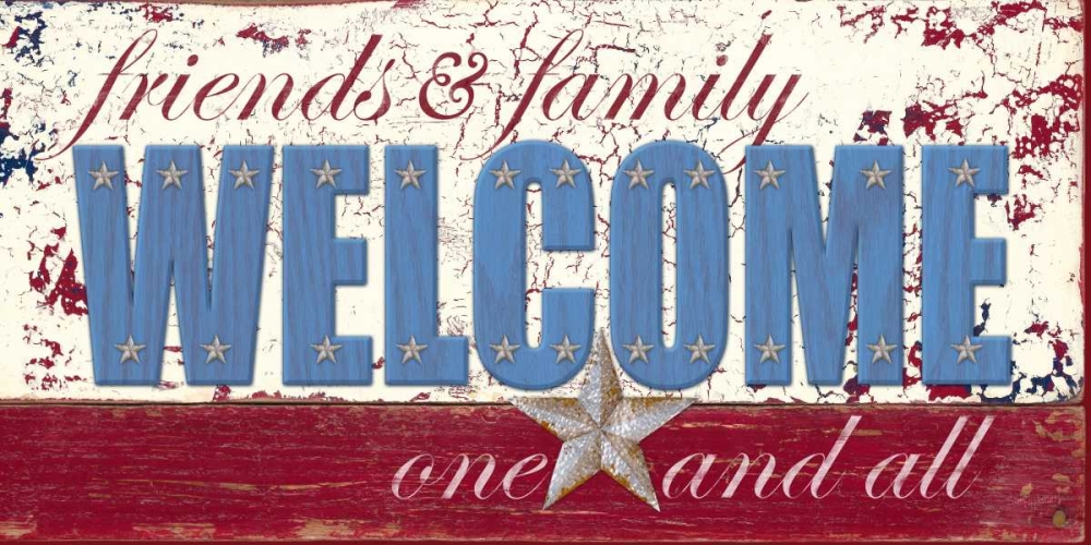 Patriotic Welcome art print by Sam Appleman for $57.95 CAD