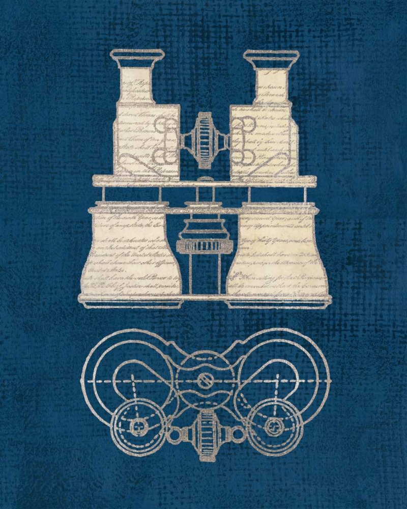 Antique Binoculars Coastal Blue art print by Sam Appleman for $57.95 CAD