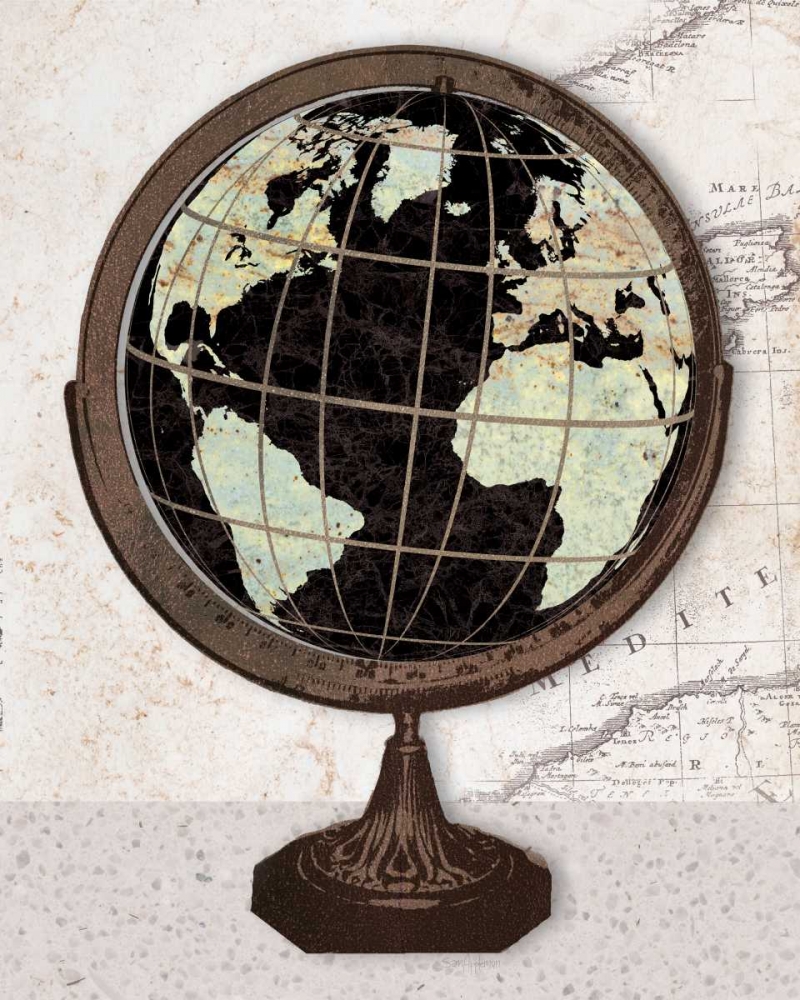 Antique Globe art print by Sam Appleman for $57.95 CAD