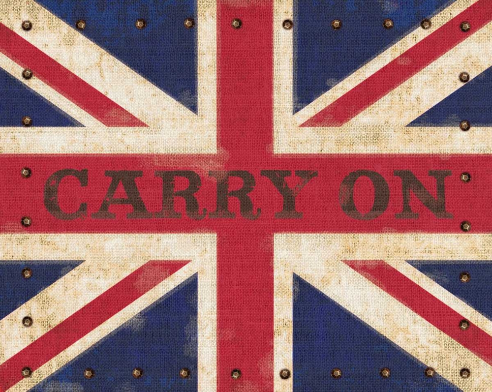 Carry On Union Jack art print by Sam Appleman for $57.95 CAD