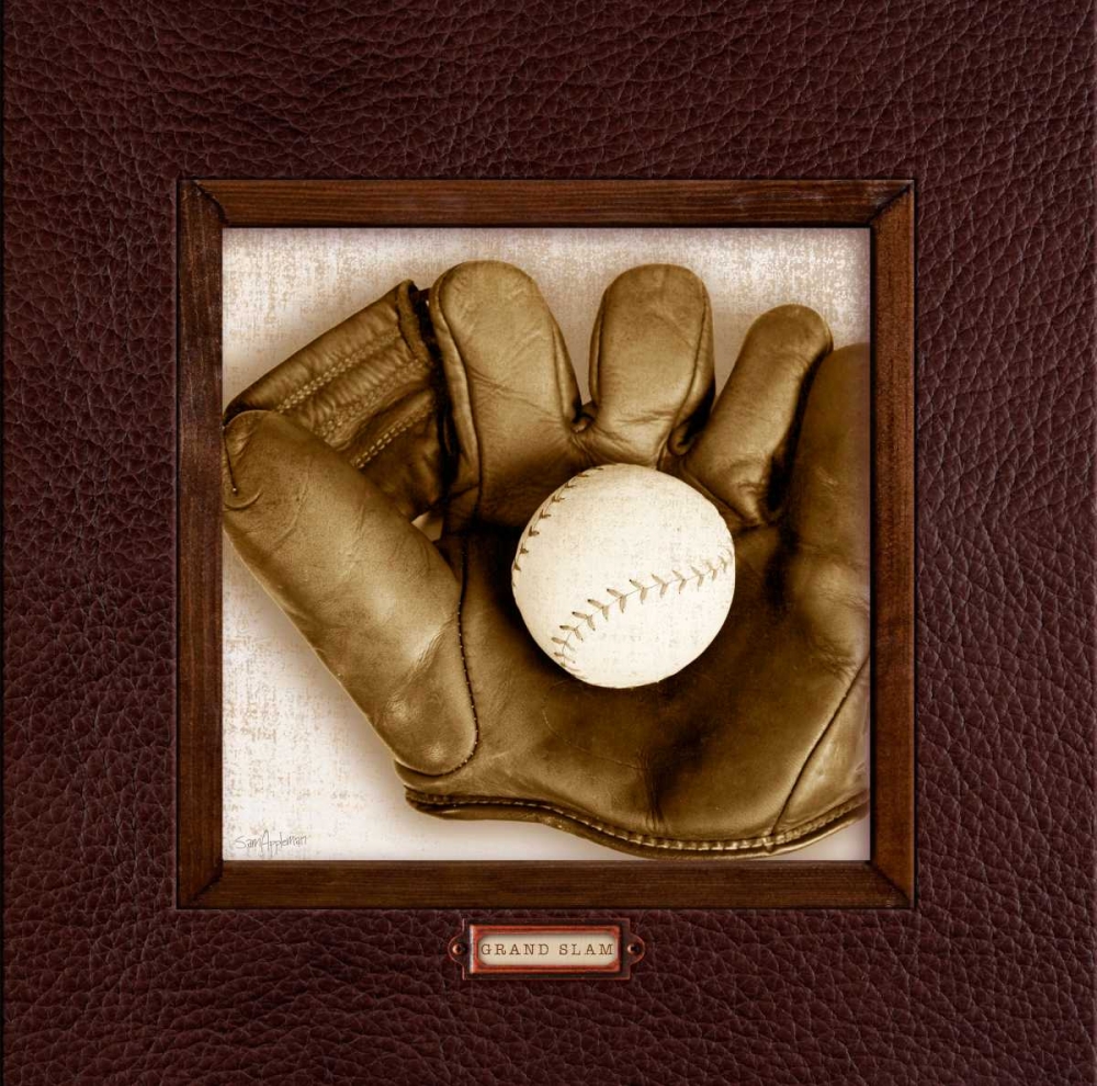 Vintage Baseball art print by Sam Appleman for $57.95 CAD