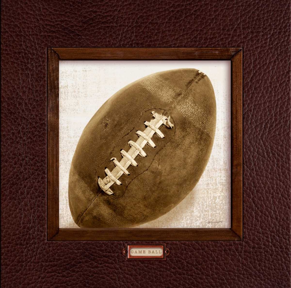 Vintage Football art print by Sam Appleman for $57.95 CAD