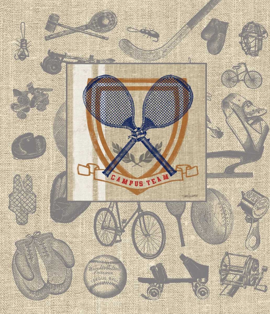 Campus Tennis Team Detail art print by Sam Appleman for $57.95 CAD