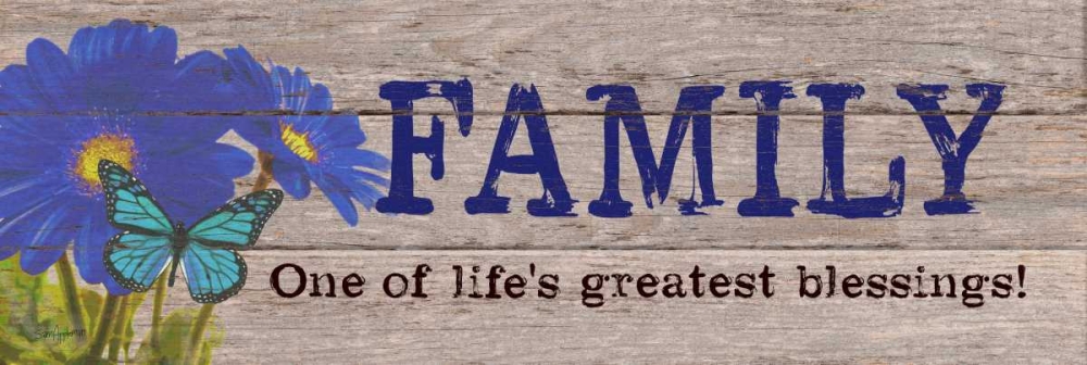 Lifes Greatest Blessing Blue art print by Sam Appleman for $57.95 CAD