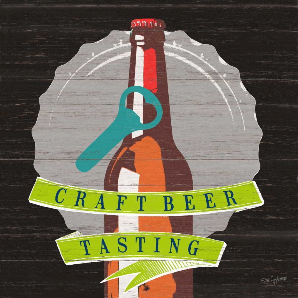 Craft Beer art print by Sam Appleman for $57.95 CAD