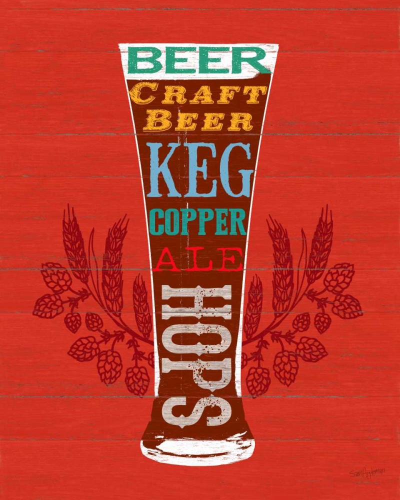 Beer Glass art print by Sam Appleman for $57.95 CAD