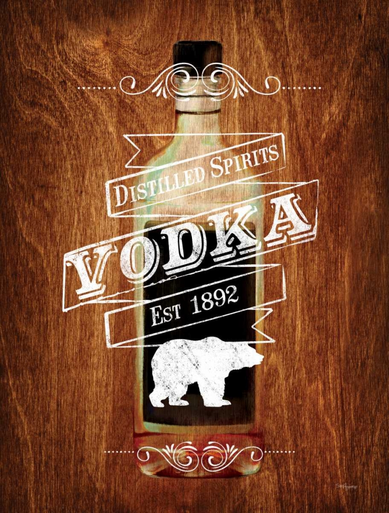 Vodka Drinker Wood Sign art print by Sam Appleman for $57.95 CAD