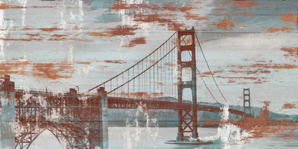 Vintage Golden Gate art print by Sam Appleman for $57.95 CAD