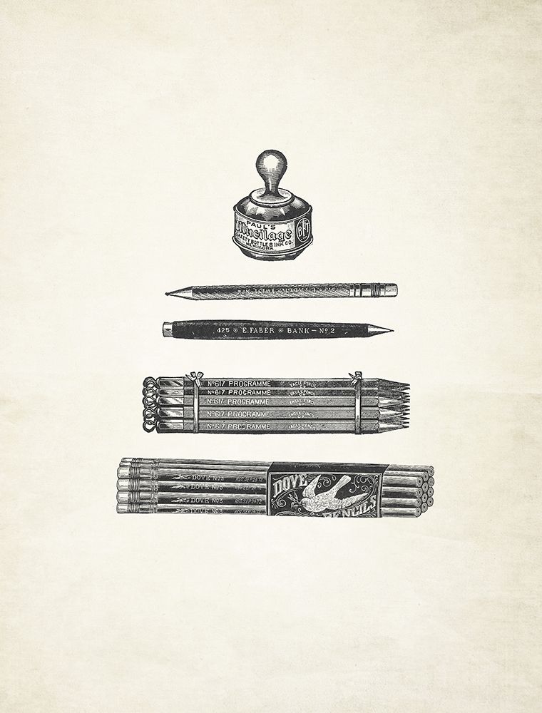 Pencils and Pen art print by Sam Appleman for $57.95 CAD