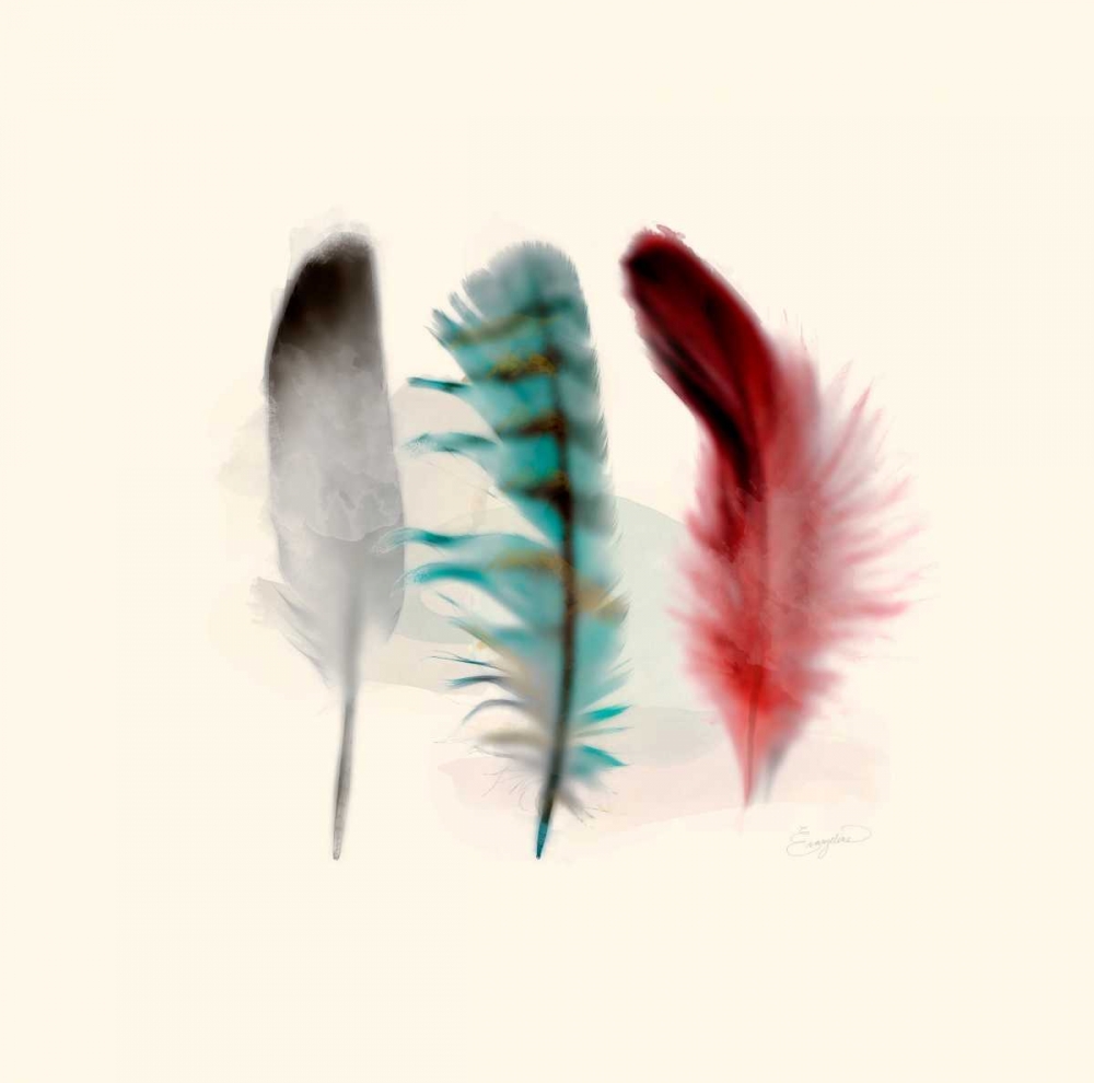 Three Feather Study 1 art print by Evangeline Taylor for $57.95 CAD