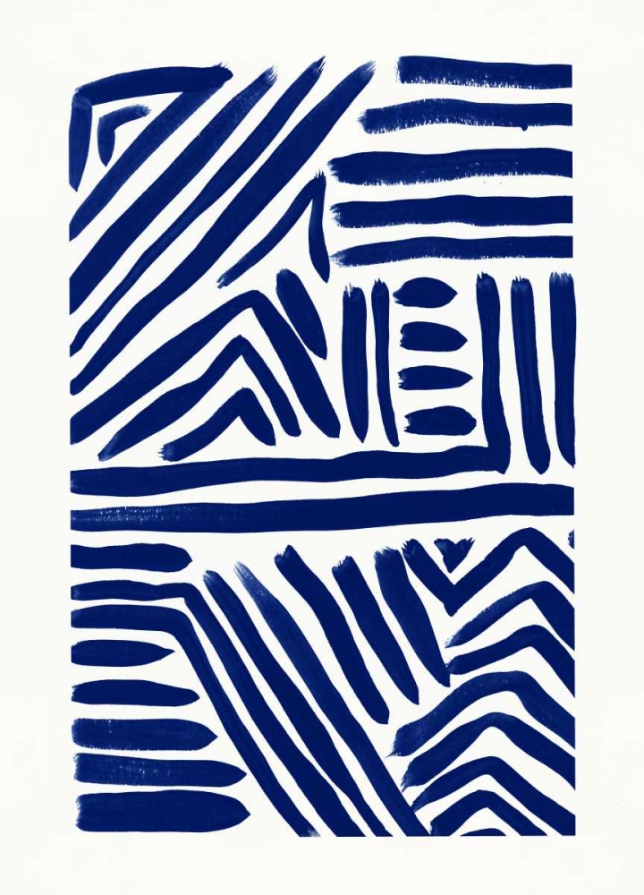 Indigo Lines art print by Evangeline Taylor for $57.95 CAD