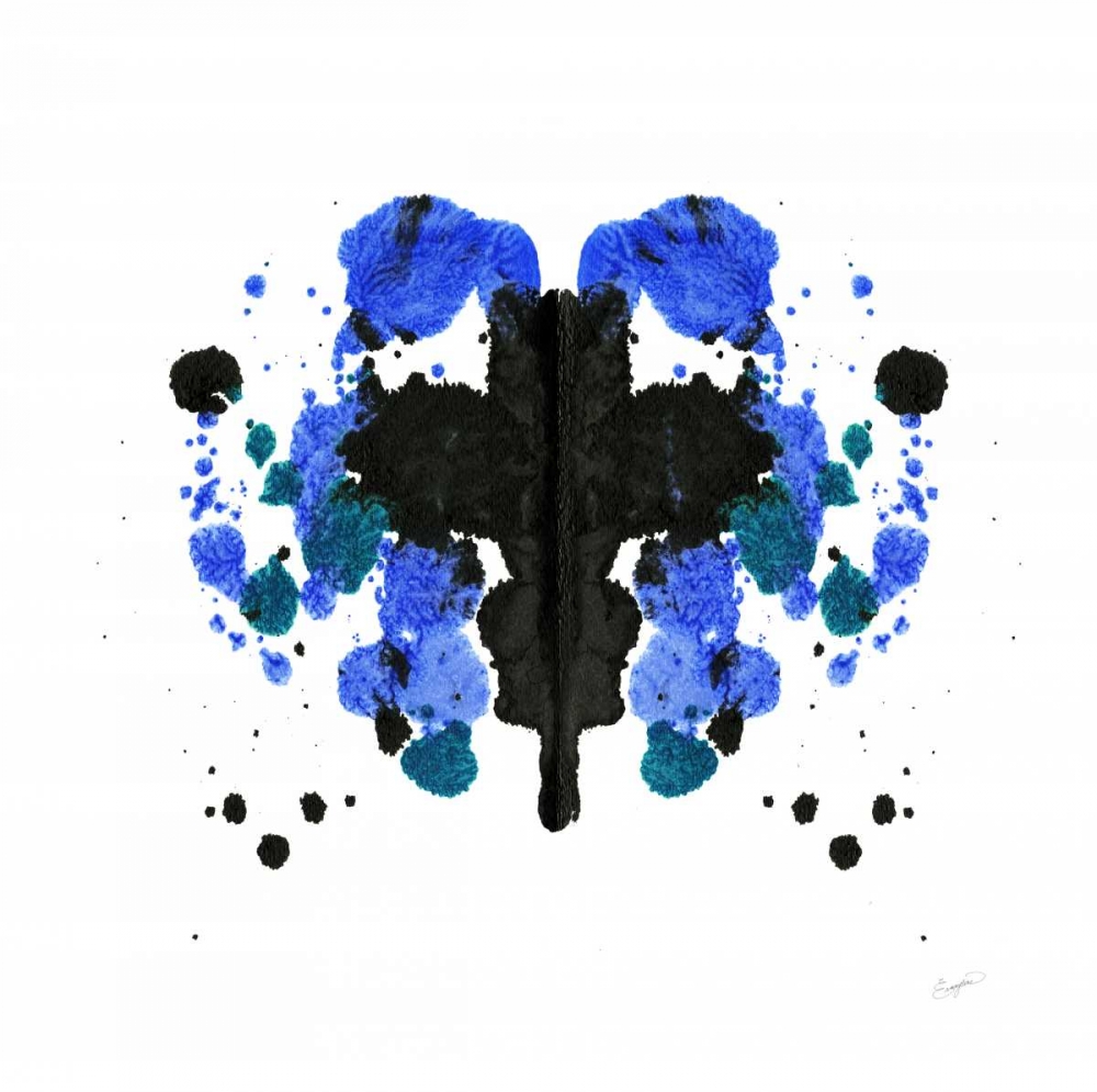 Ink Blot Indigo 1 art print by Evangeline Taylor for $57.95 CAD