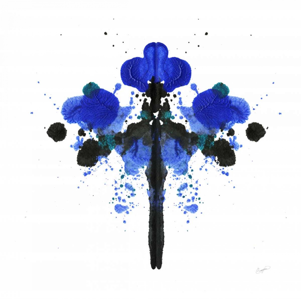 Ink Blot Indigo 2 art print by Evangeline Taylor for $57.95 CAD