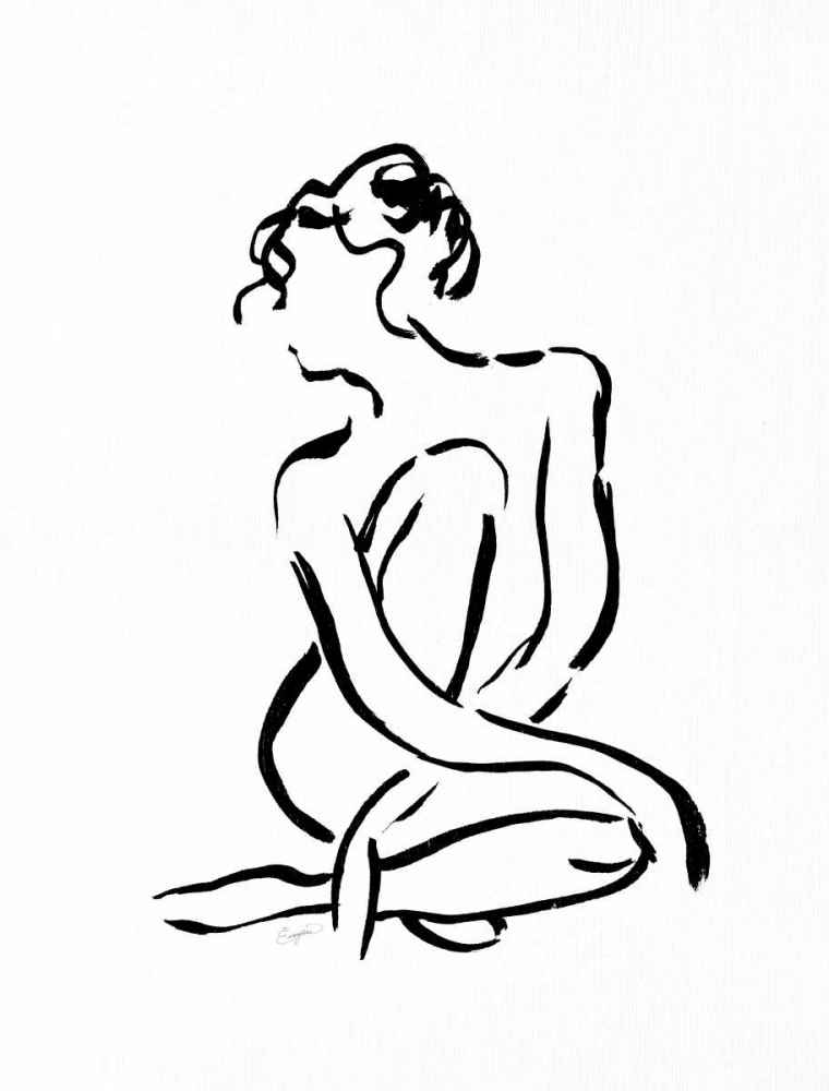 Gestural Figure Study Front art print by Evangeline Taylor for $57.95 CAD