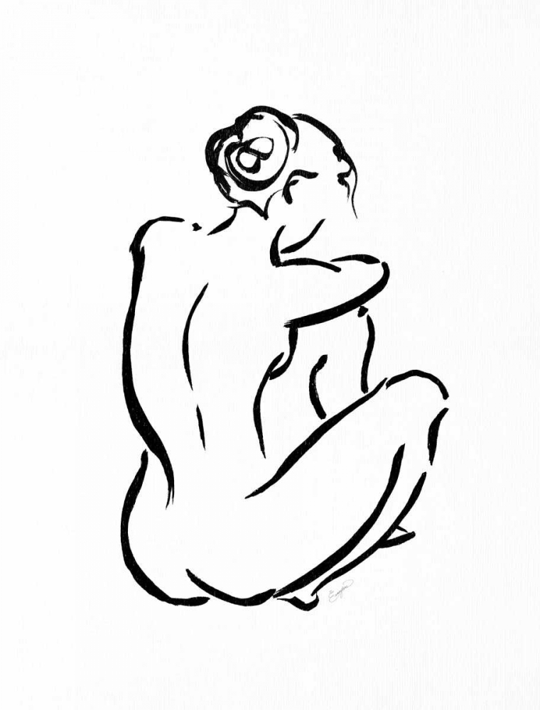 Gestural Figure Study Back art print by Evangeline Taylor for $57.95 CAD