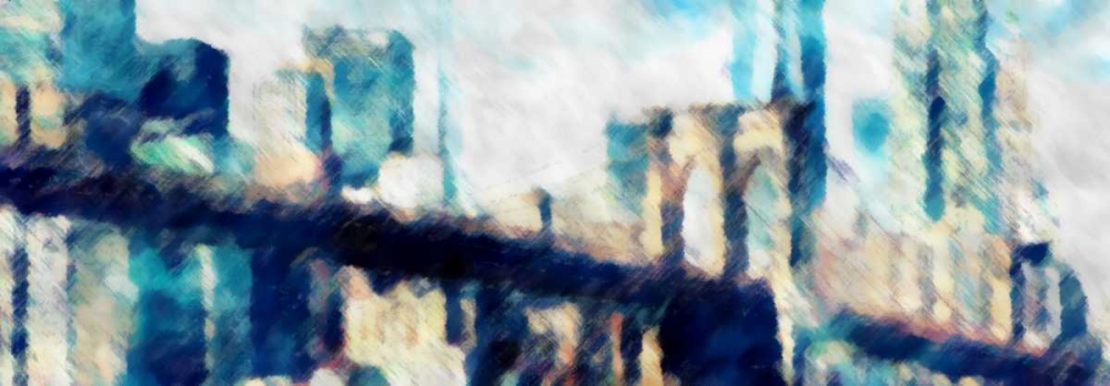 City Blue Impression art print by Evangeline Taylor for $57.95 CAD