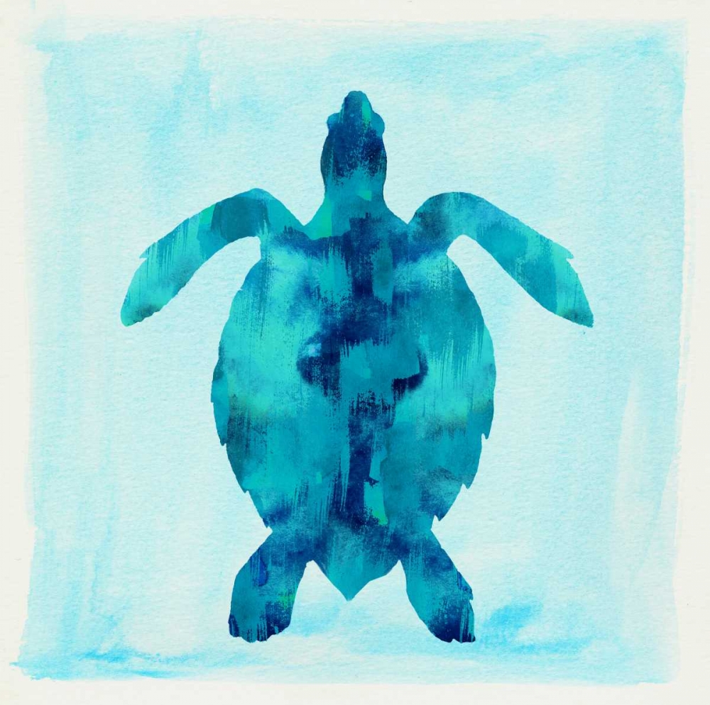 Tropical Sea Turtle art print by Evangeline Taylor for $57.95 CAD