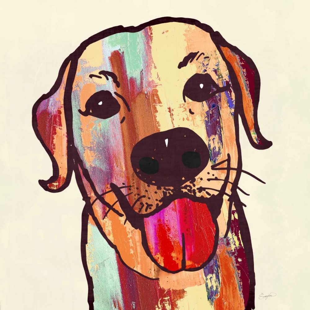 Lab Happy! art print by Evangeline Taylor for $57.95 CAD