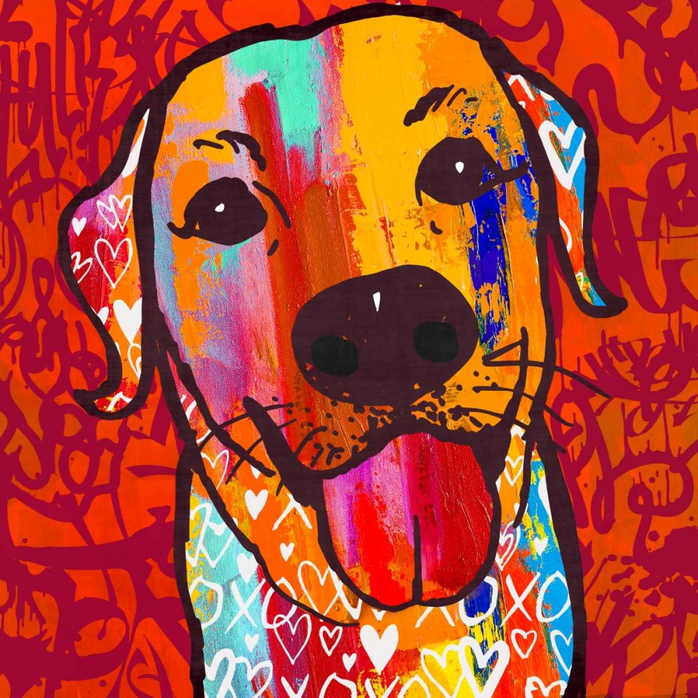 Happiest Lab! art print by Evangeline Taylor for $57.95 CAD