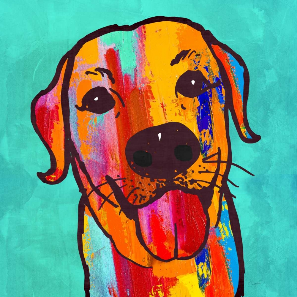Lab Happy! art print by Evangeline Taylor for $57.95 CAD