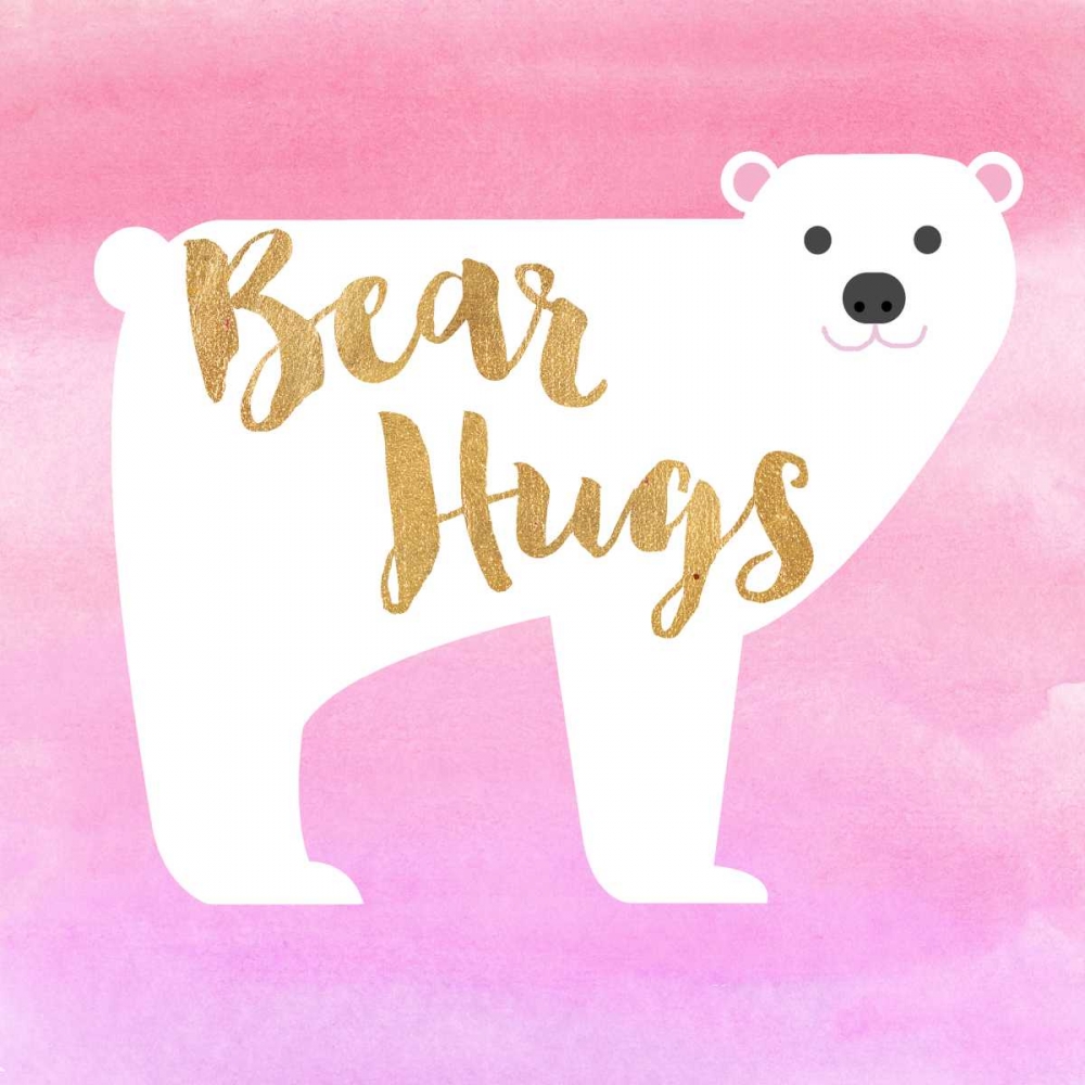 Bear Hugs Pink art print by Evangeline Taylor for $57.95 CAD