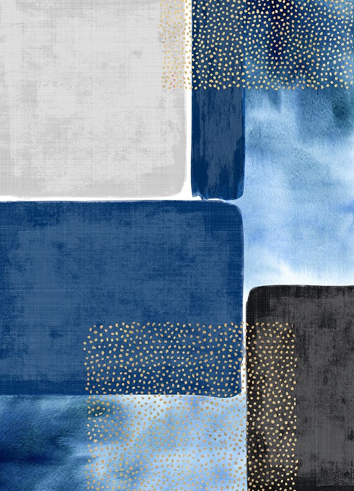 Shape and Texture Blue art print by Evangeline Taylor for $57.95 CAD
