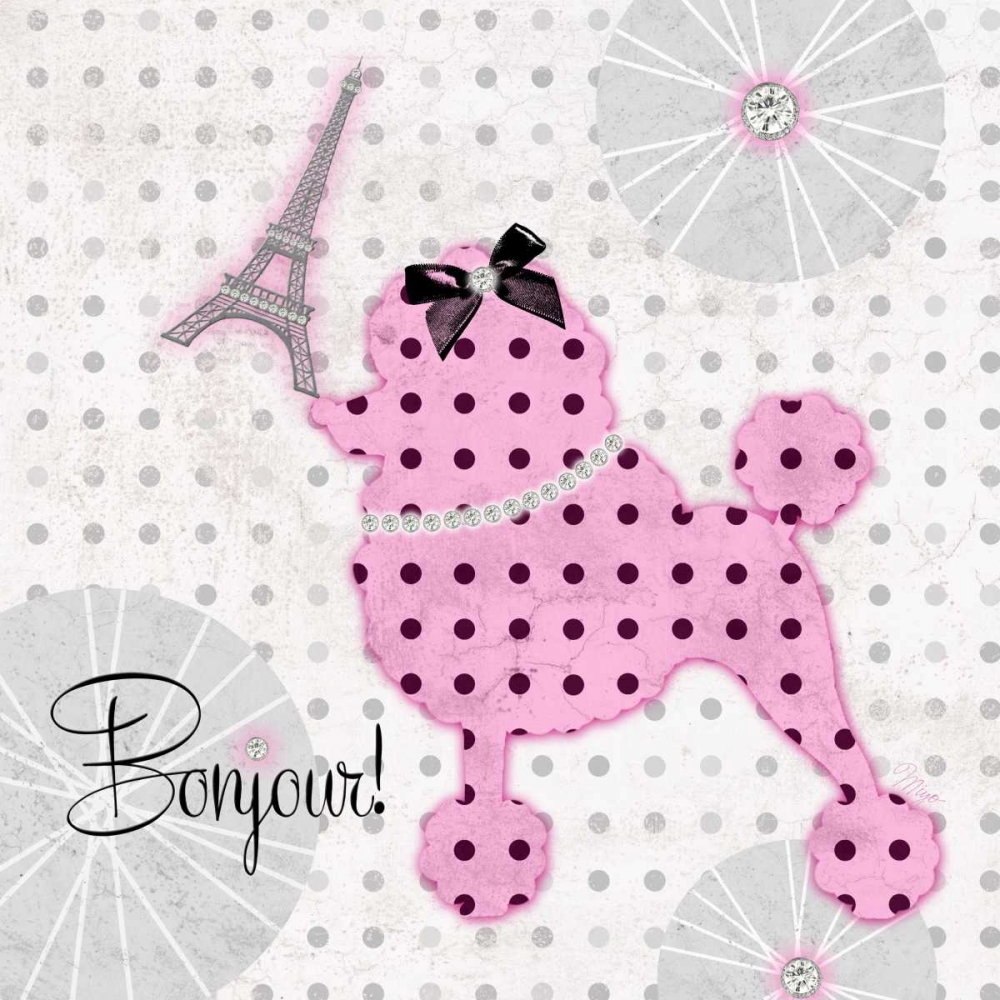 A Pink Poodle Kind of Day art print by Miyo Amori for $57.95 CAD