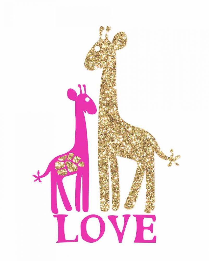 Giraffe Love art print by Miyo Amori for $57.95 CAD