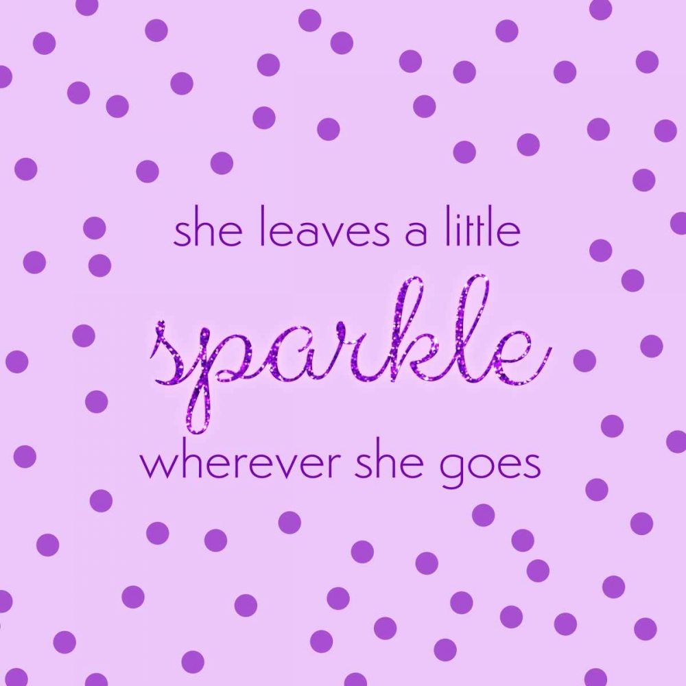 She Leaves A Little Sparkle art print by Miyo Amori for $57.95 CAD
