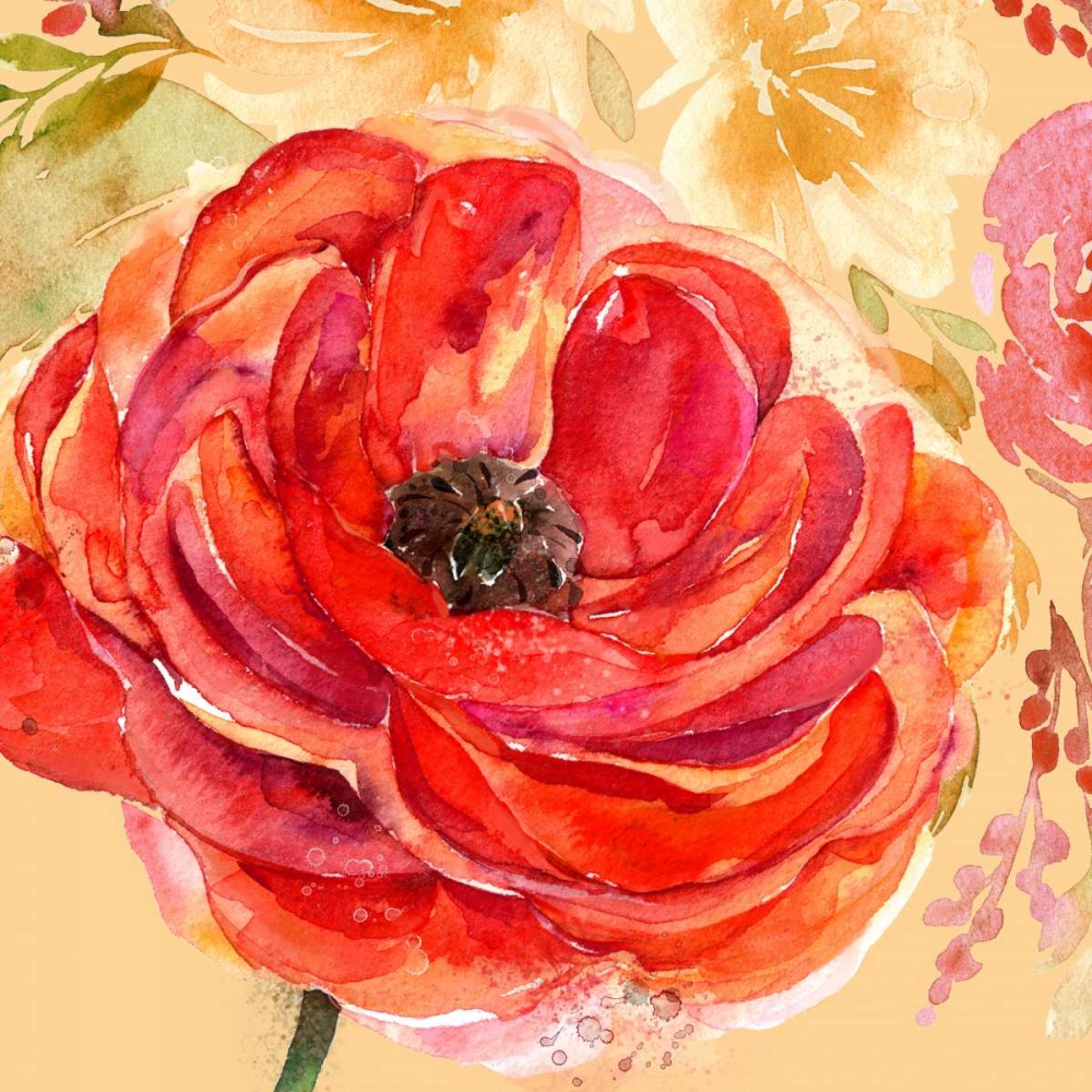 Festive Flowers 1 art print by Jing Jin for $57.95 CAD