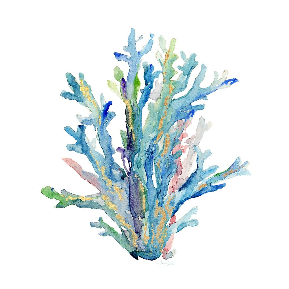 Sea Glass Coral art print by Jing Jin for $57.95 CAD