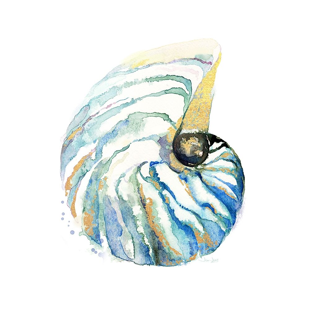 Sea Glass Scallop art print by Jing Jin for $57.95 CAD