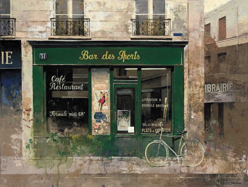 Bar des Sports art print by Chiu Tak Hak for $57.95 CAD