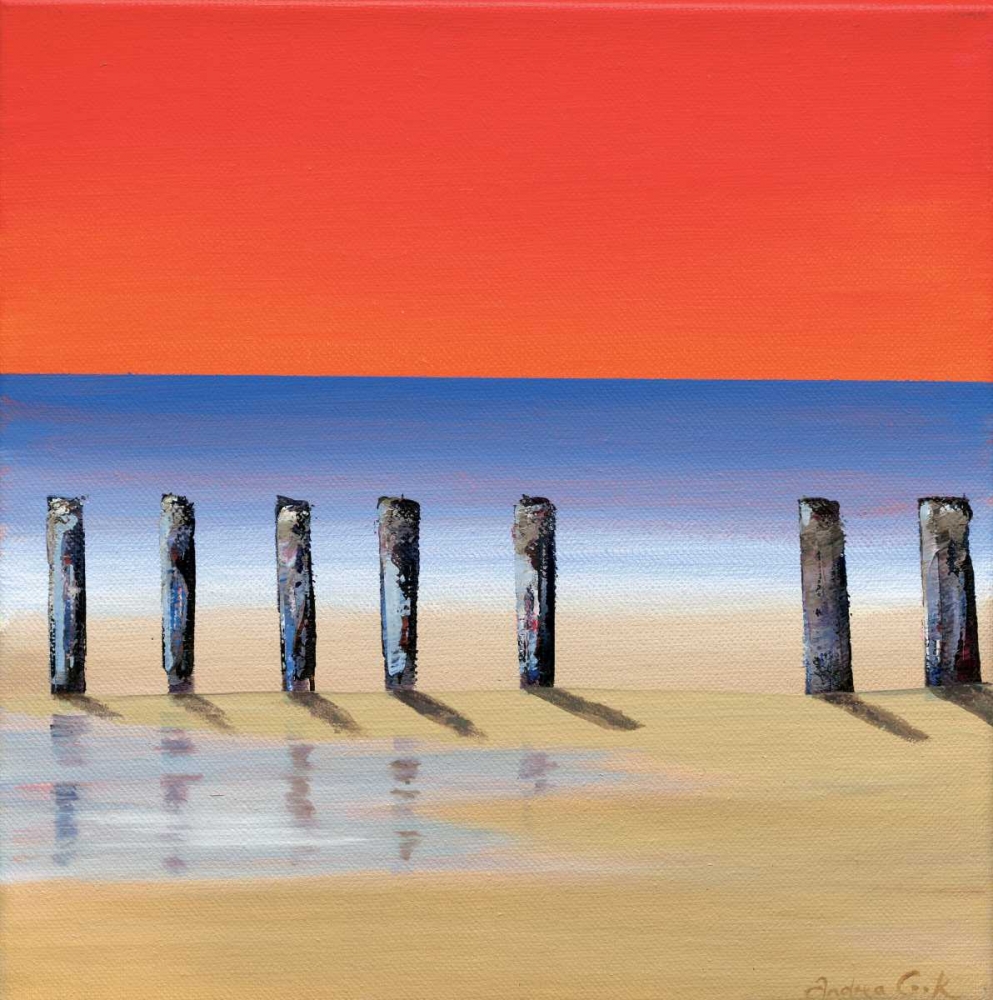 Red sky beach IV art print by Andrea Cook for $57.95 CAD
