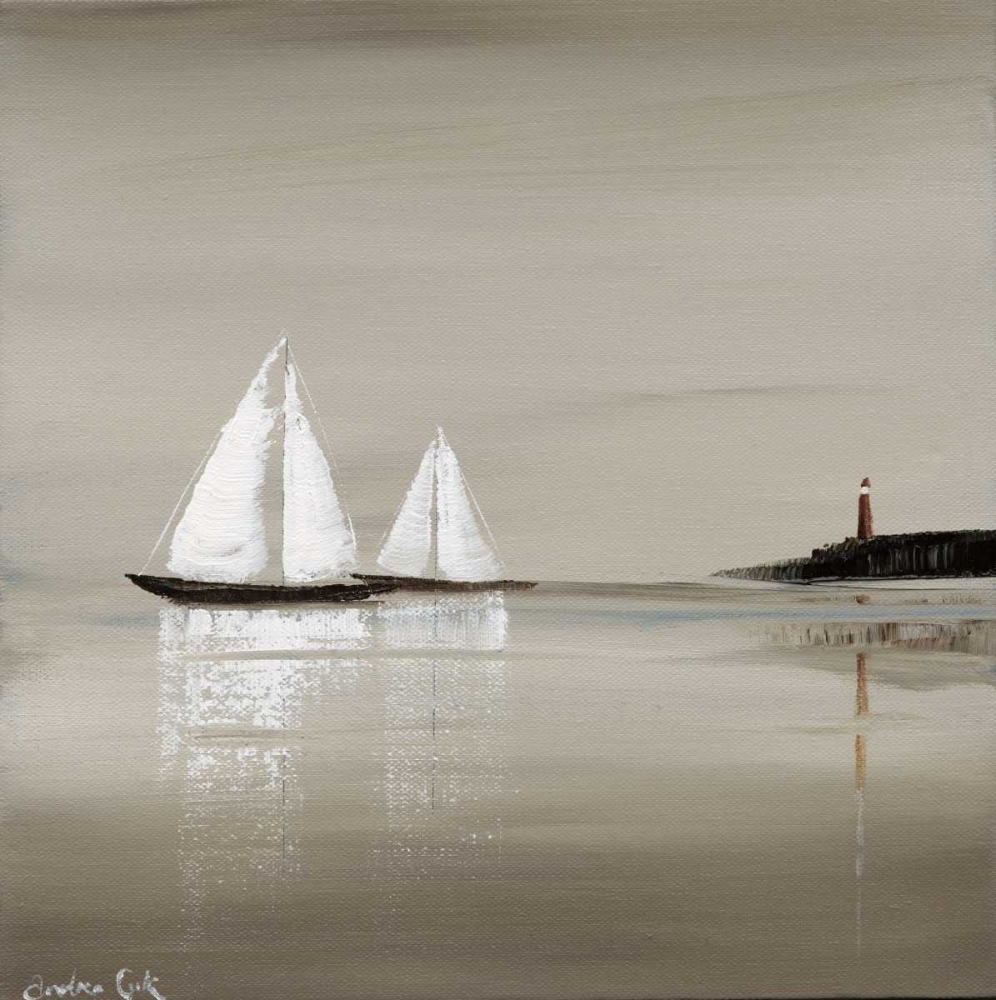 Sailing Grey I art print by Andrea Cook for $57.95 CAD