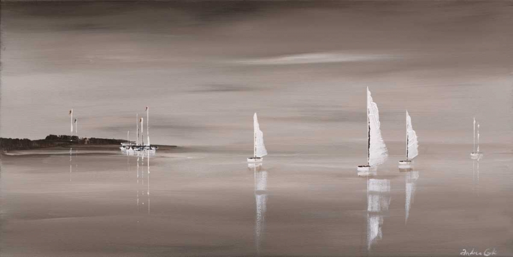 Sailing Grey IV art print by Andrea Cook for $57.95 CAD