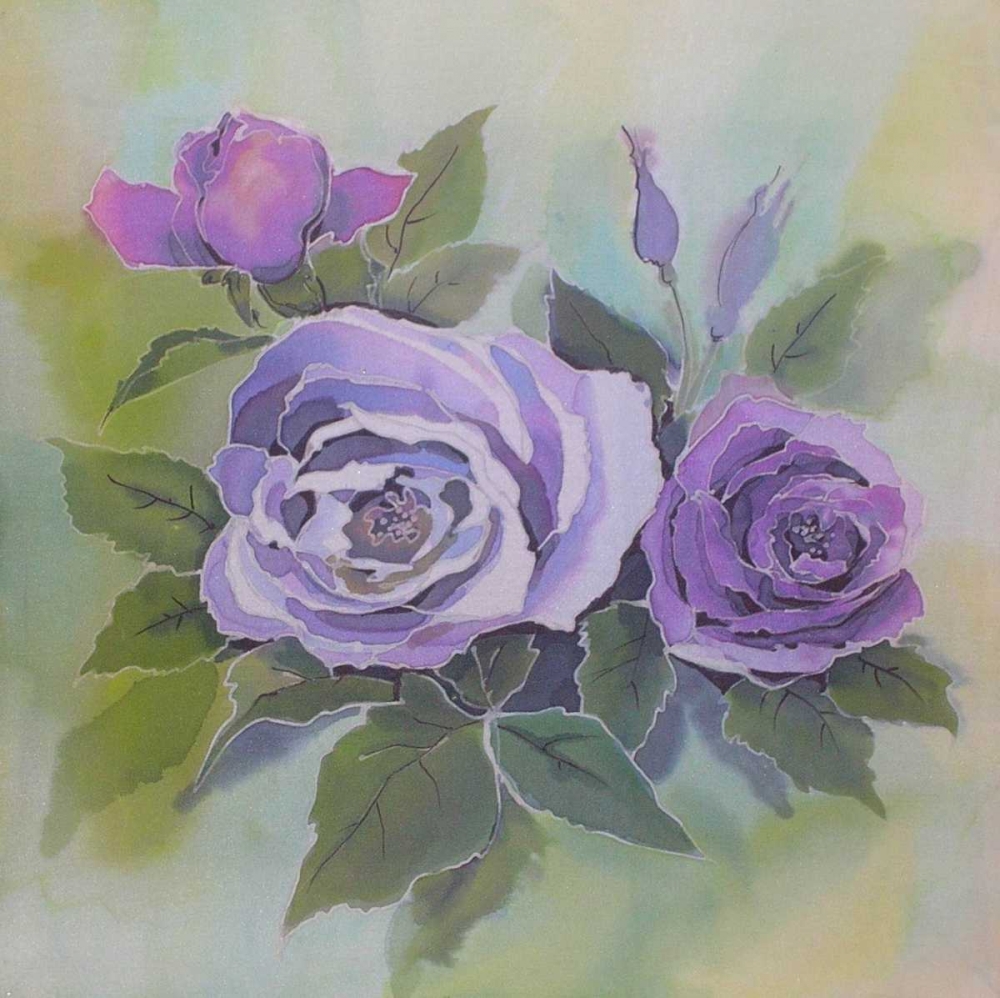 Purple roses art print by Alisa Mayskaya for $57.95 CAD