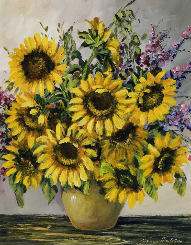 Sunny sunflowers art print by Anna Paleta for $57.95 CAD